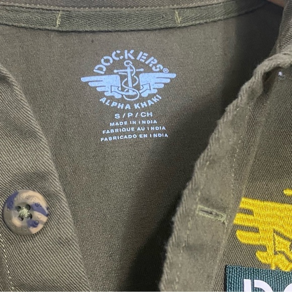 DOCKERS Men's Military Shirt Jacket - Picture 10 of 12